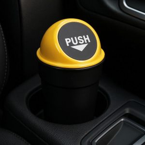 Car Cup Holder Trash Can Mini Disposal Bin for Small Spaces