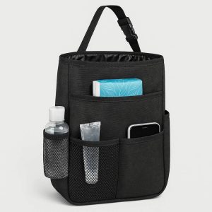 Hanging Car Trash Bag with Multiple Pockets for Organization